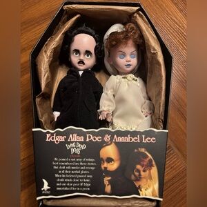 Living Dead Dolls Edgar Allan Poe & Annabel Lee Set *Please Read Description*